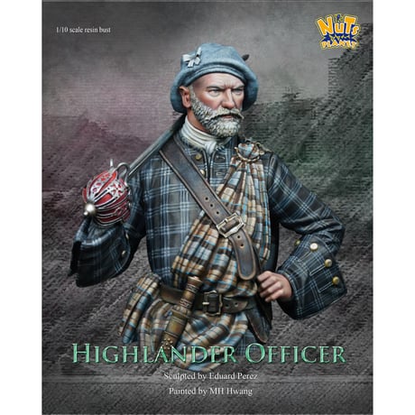 1:10 ハイランダー指揮官(胸像) THE HIGHLANDER OFFICER BUST