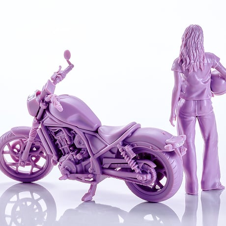 [SHIPPING AT DEC] PLAMAX MF-101 Rider's portrait Honda Rebel 1100 ラベンダー/ワインレッド/ネイビー