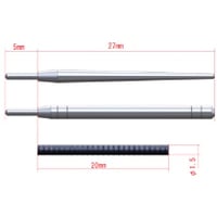 フレキシブルアンテナ 2本入 FLEXIBLE ANTENNA 2pcs Detail-up parts