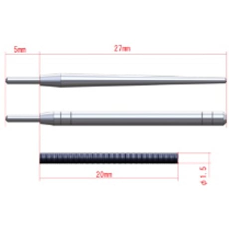フレキシブルアンテナ 2本入 FLEXIBLE ANTENNA 2pcs Detail-up parts