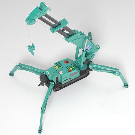 MODEROID 1:20 前田製作所 かにクレーン (グリーン)