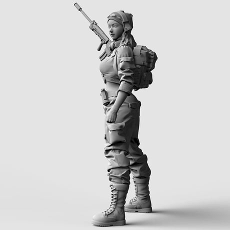 軍装少女 GIRL IN MILITARY UNIFORM