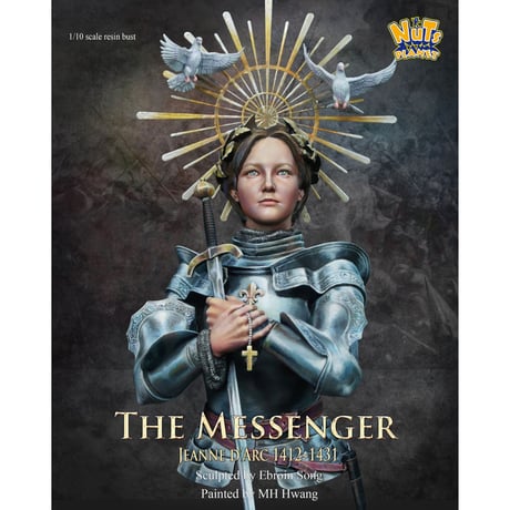 1:10 "神の使者"ジャンヌ・ダルク 1412-1431(半身像) THE MESSENGER BUST