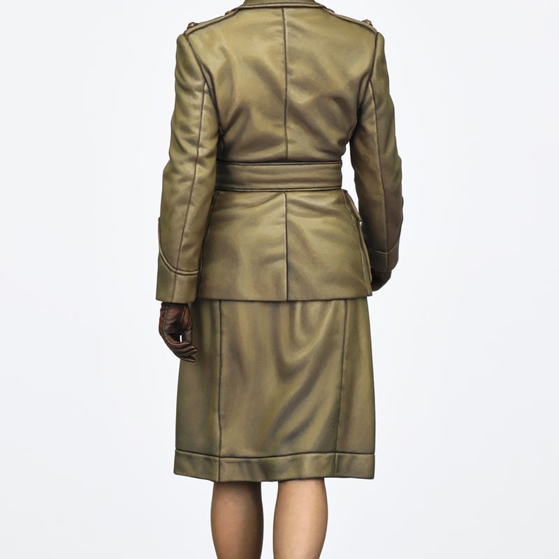 IJN Lieutenant 未使用 三種軍装 陸戦 大尉 士官 背バンド 深緑 WWII Japanese IJA M1938 Type 98 M98 Officer Wool tunic