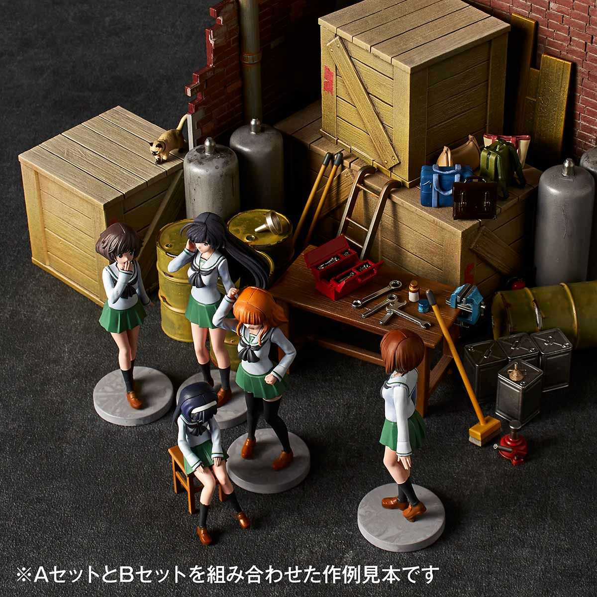 ARTPLA ガールズ＆パンツァー 最終章 ガレージセット[B
