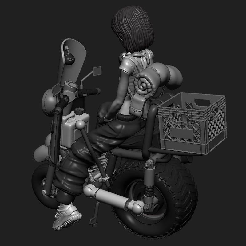 タイプライダー　希少 BAR-LET Model2 ジャンク 1:12 ジャンクライダーガール JUNK RIDER GIRL | tonerico：tok