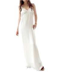 Olivia back ribbon dress NUDE
