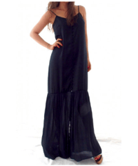 Loumia mermaid hem dress NAVY