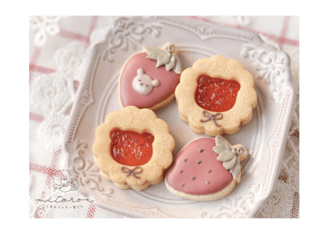 いちごジャムサンドクッキーのセット