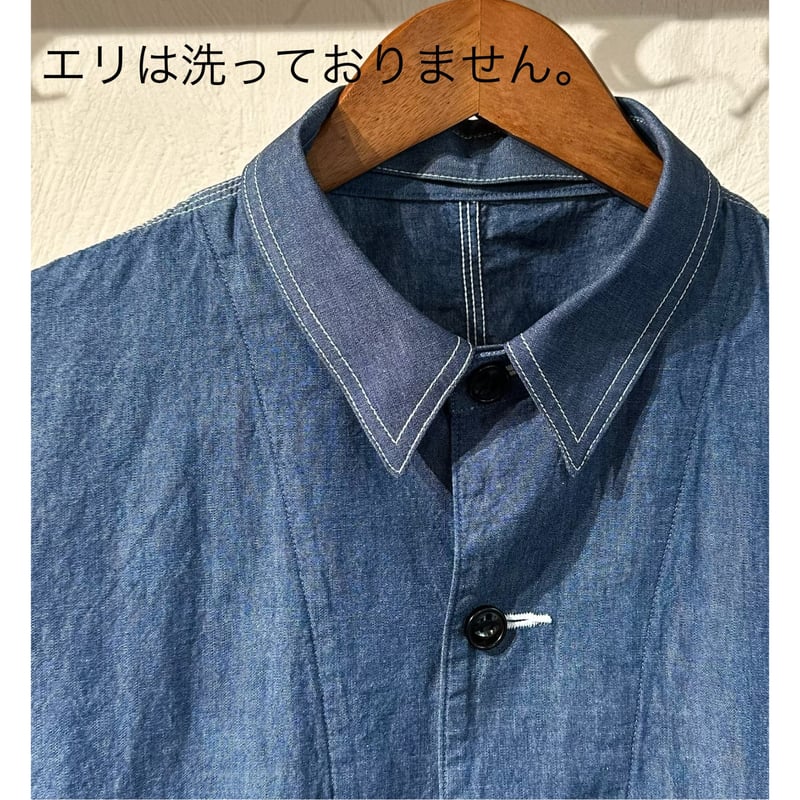 【新品】【送料込】【38サイズ】カバーオール Bon Vieux オリジナル シャンブレー カバーオール サイズL | Bon