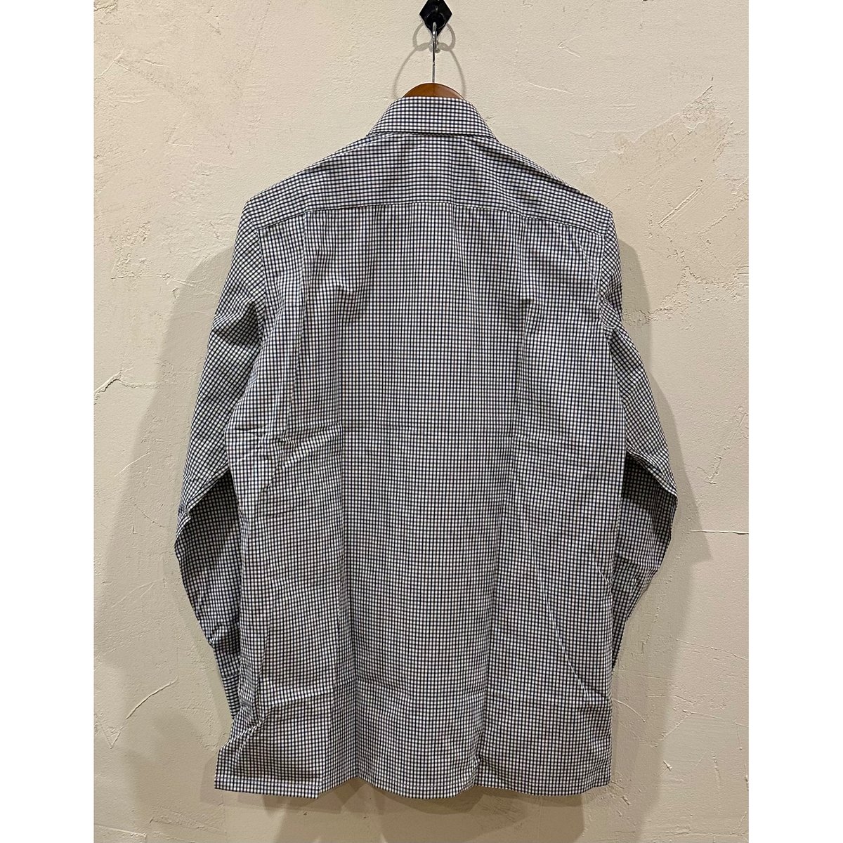Bon Vieux オリジナル ミニチェック タブカラーシャツ サイズ38