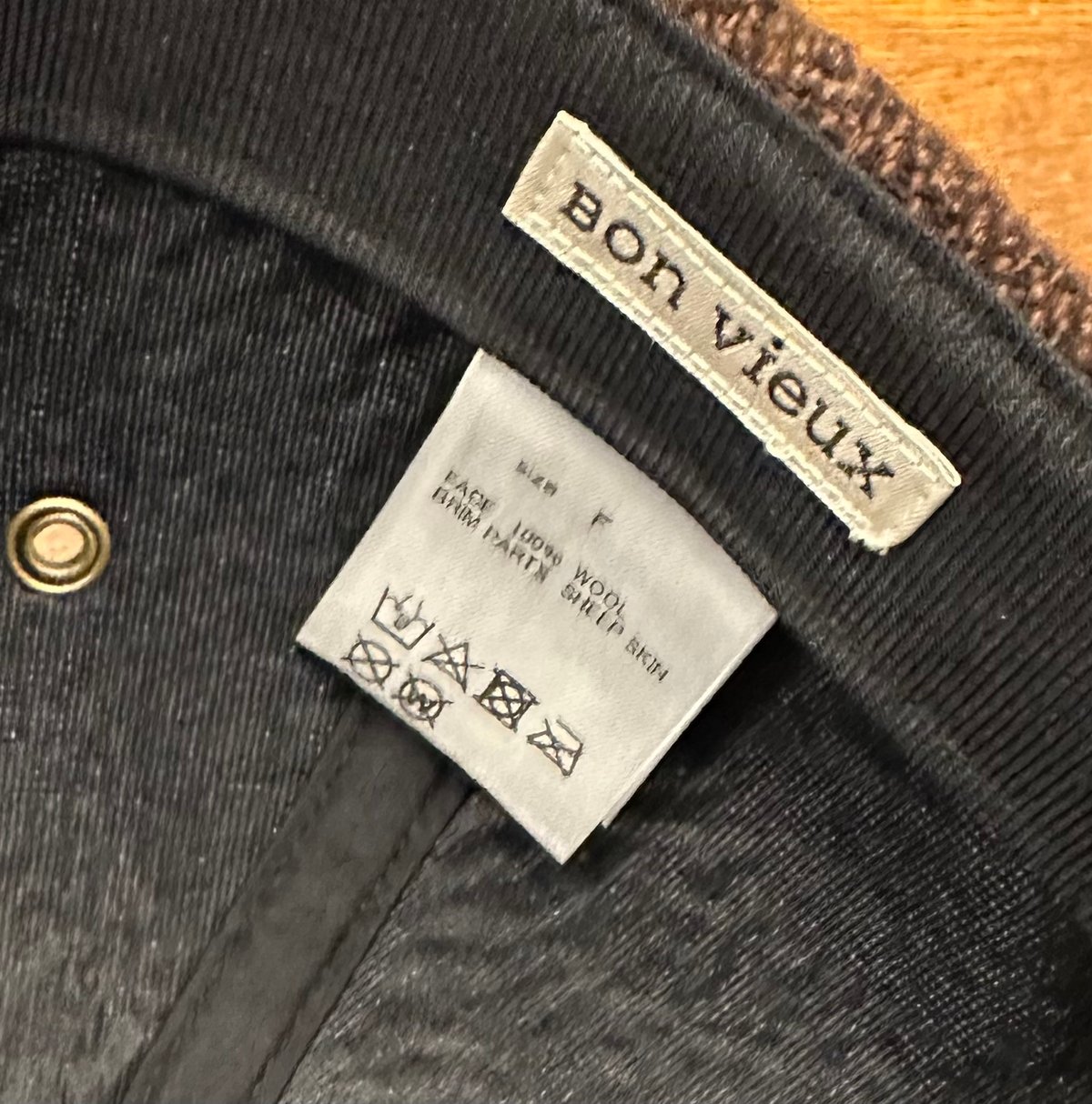 Bon Vieux ボンビュー オリジナルツイードキャップ Bon Vieux ボンビュー オリジナルツイードキャップ