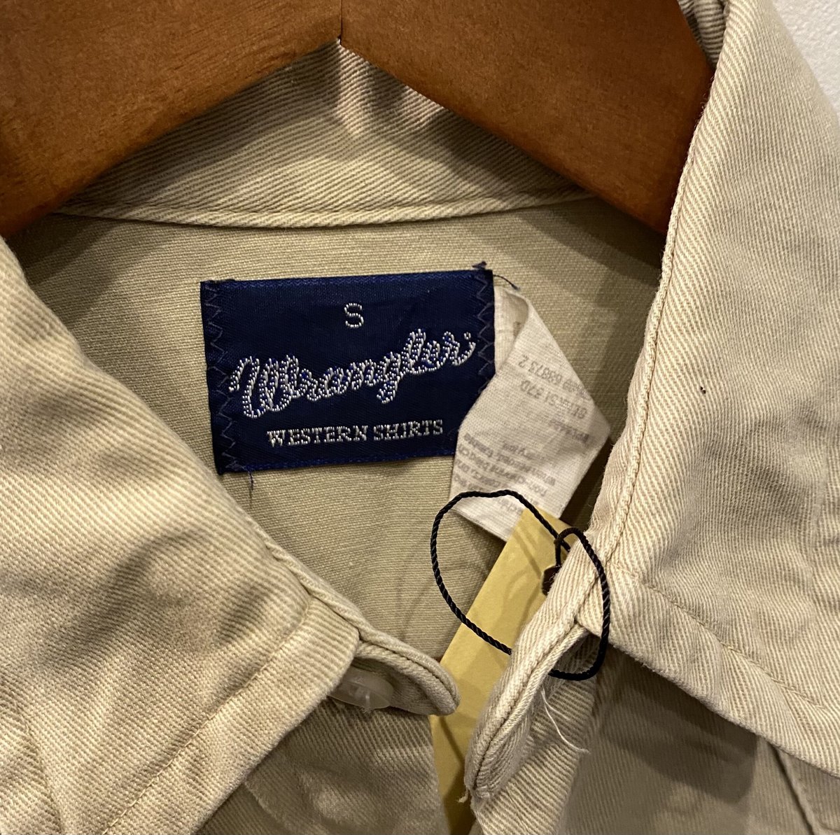 80s Wranglerラングラー ウエスタンシャツ ベージュL 長袖 ss12 80s USA製 Wrangler ラングラー ウエスタンシャツ ベージュ