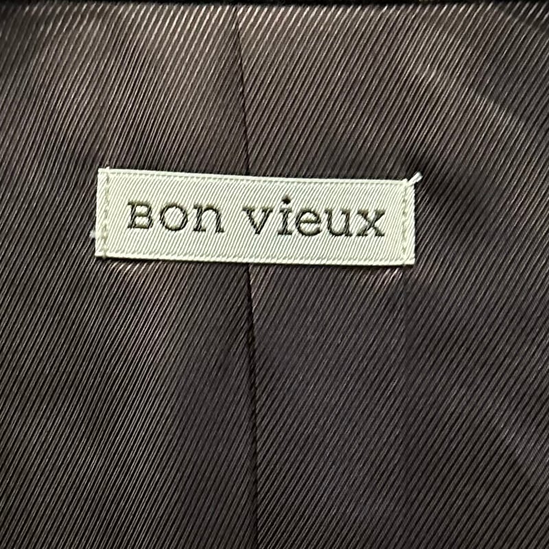 Bon Vieux オリジナル ストライプジャケット サイズL ブルーワッペン