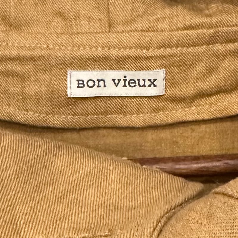 bon vieux ヘンプ　アノラックパーカー Bon Vieux ヘンプ アノラックパーカー #マスタード サイズL | Bon Vieux
