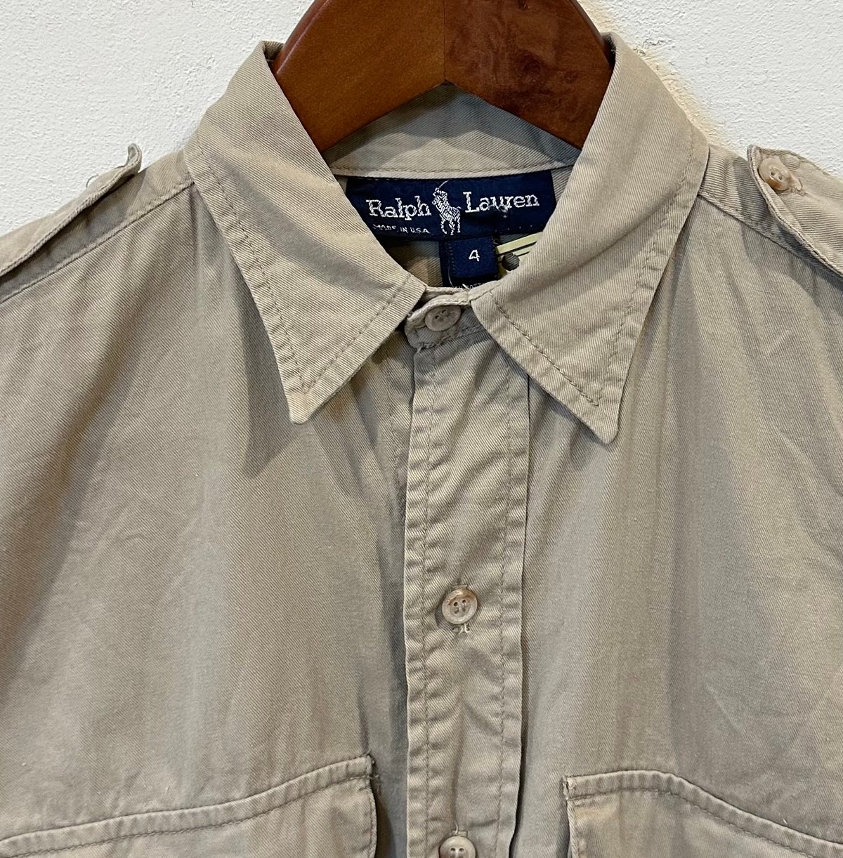 ポロラルフローレン チノクロス ミリタリーシャツ | Bon Vieux