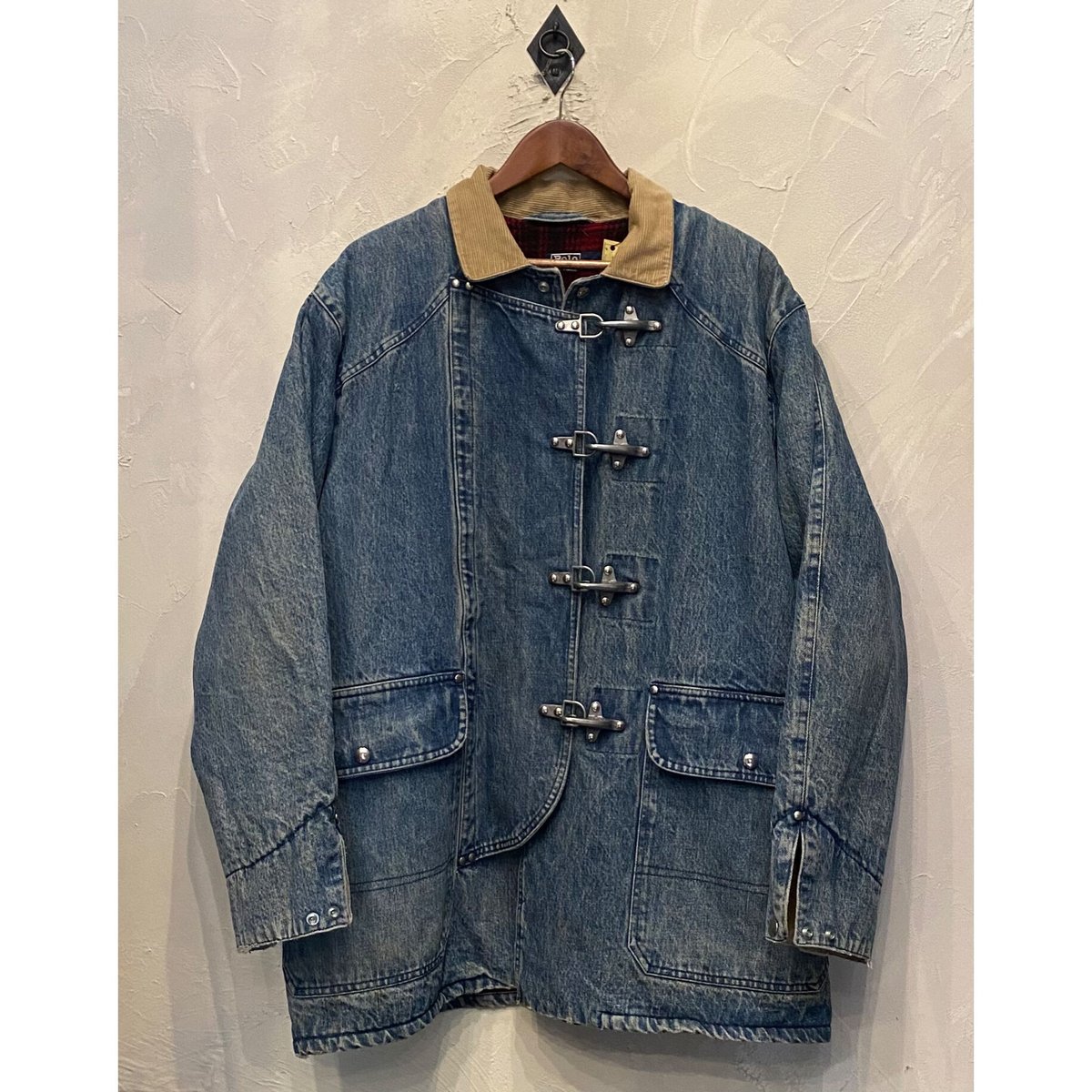 ポロラルフローレン デニムファイヤーマンジャケット ライニング