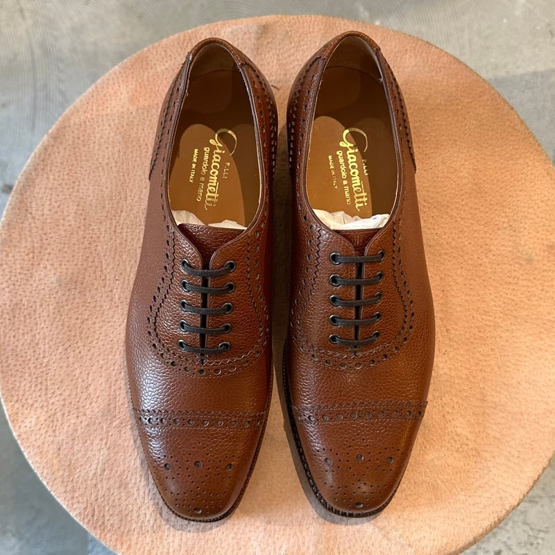 フラテッリ ジャコメッティ モミ革 セミブローグ サイズ41 | Bon Vieux