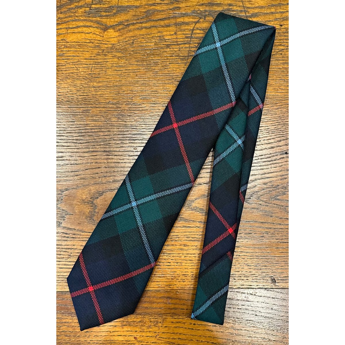 ジョンコンフォート ウールチェックタイ ネイビー×グリーン系 | Bon Vieux