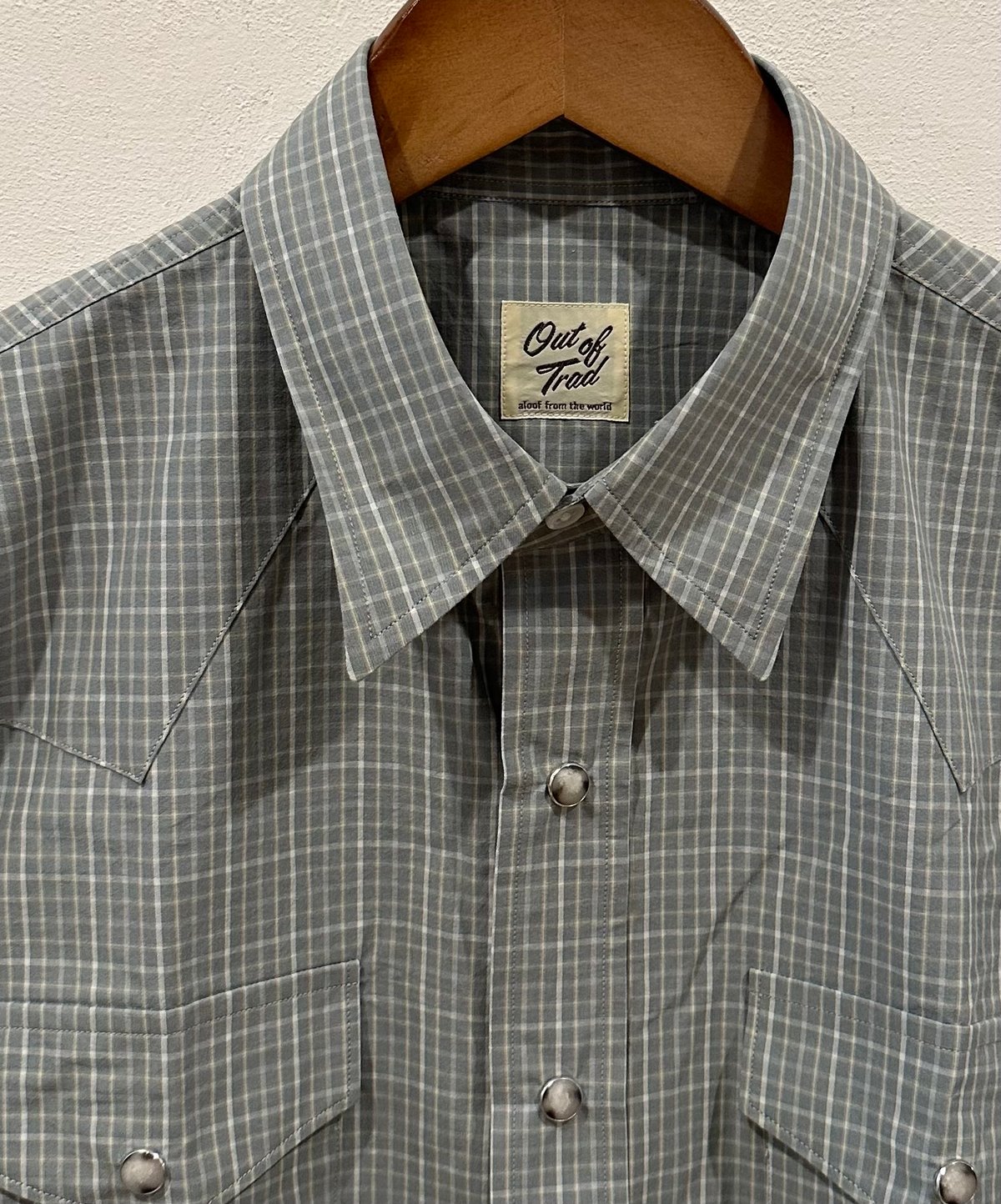 アウトオブトラッド チェック ウエスタンシャツ #グリーン系 サイズ2