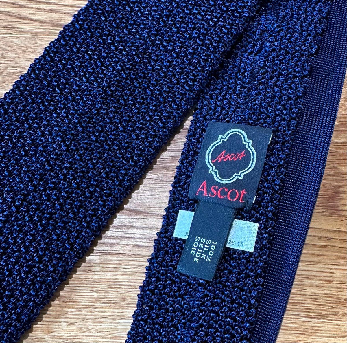 Bon Vieux別注 Ascot アスコット ニットタイ アスコット ニットタイ