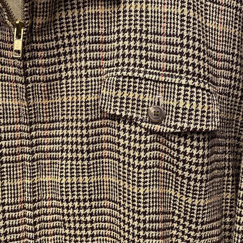 ポロラルフローレン シルクグレンプレイド ショートジャケット