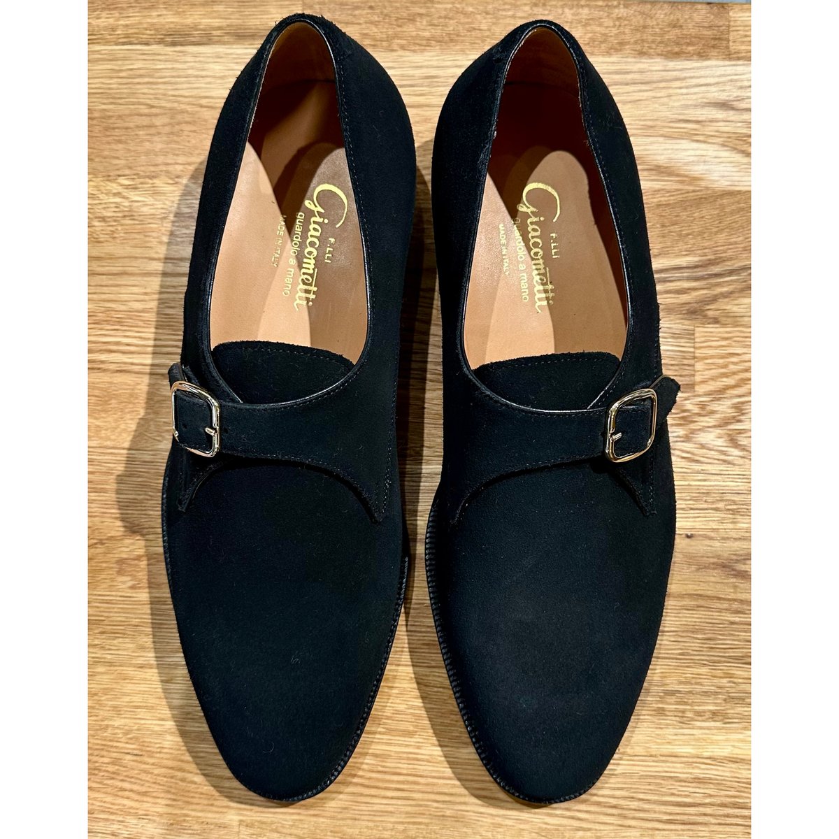 ジャコメッティ シングルモンク シューズ サイズ43 #ブラックスエード