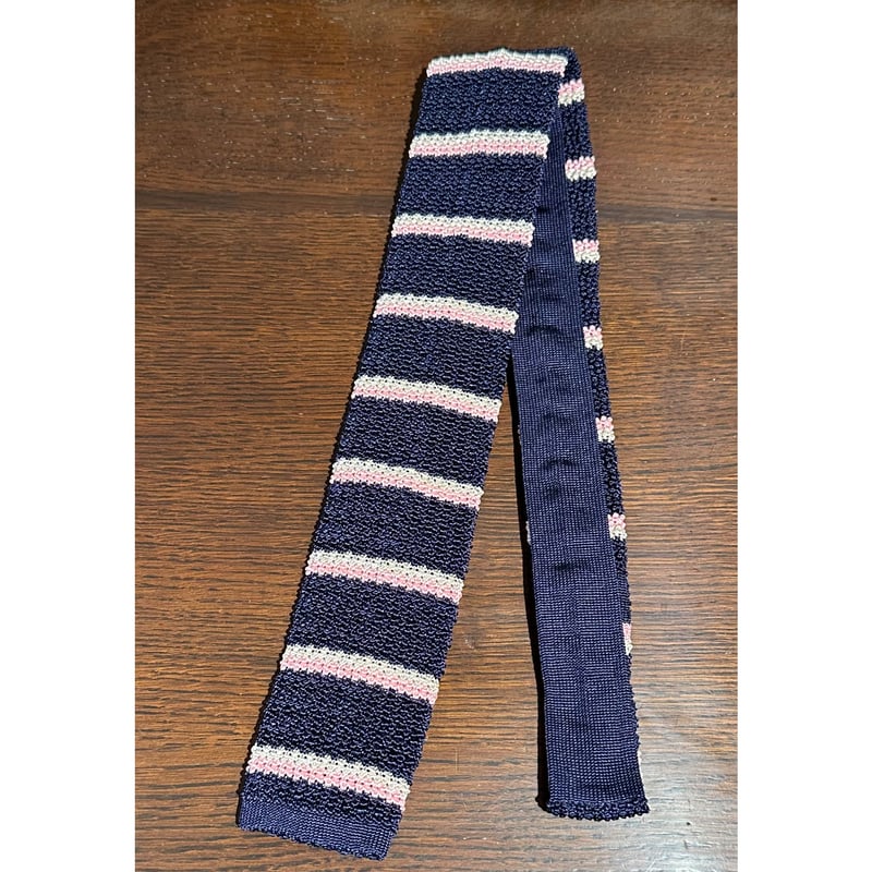Bon Vieux別注　ASCOT ニットタイ　アスコット　ボーダー　ボンビュー Bon Vieux別注 ASCOT ニットタイ アスコット ボーダー