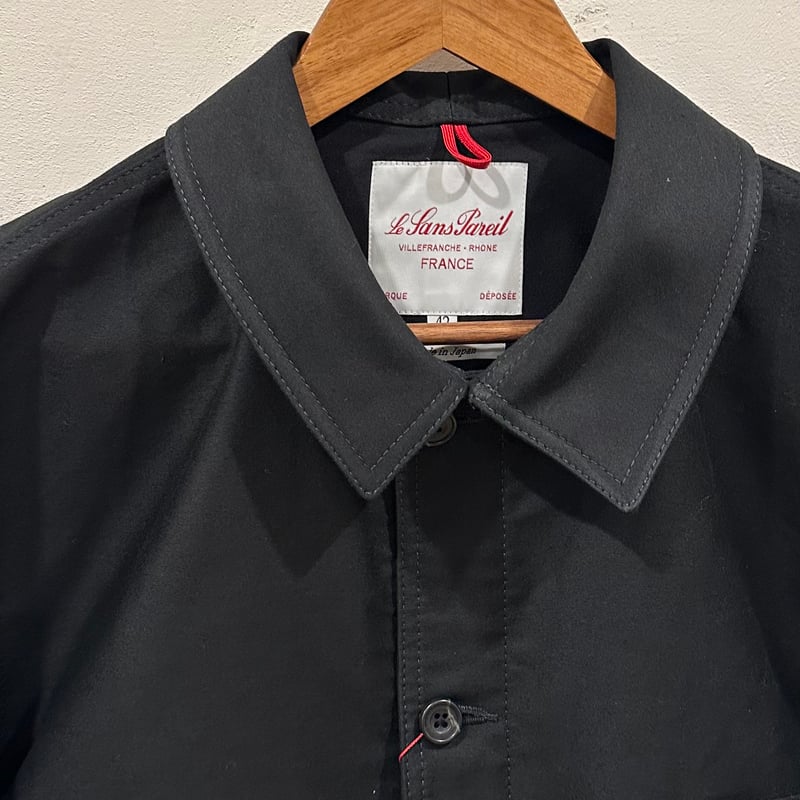 ルサンパレイユ　モールスキンジャケット　42 ルサンパレイユ 別注ブラックモールスキンジャケット サイズ42