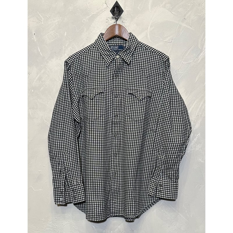 Ralph Lauren ラルフ ウエスタン 長袖シャツXL ネル チェック 古着 ラルフローレン Ralph Lauren POLO by Ralph Lauren 長袖