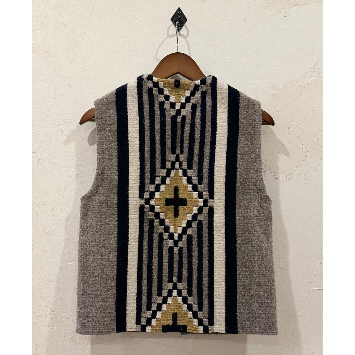 70's～　メキシカンベスト　ラグベスト　配色良し　ヴィンテージ　us三軒茶屋 70's～ メキシカンベスト ラグベスト 配色良し ヴィンテージ us