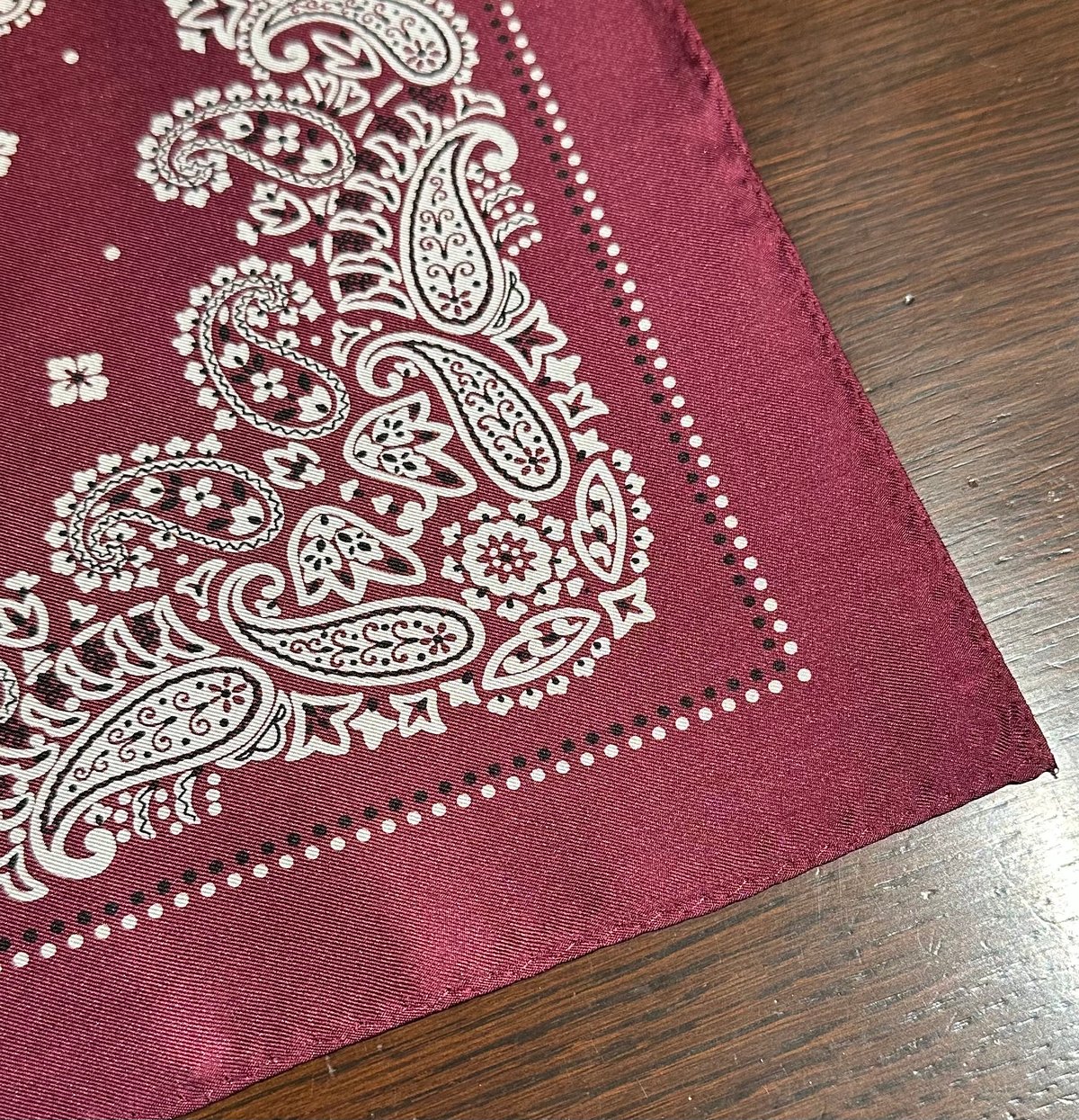 Bon Vieux オリジナル バンダナ柄 ネッカチーフ #ボルドー | Bon Vieux