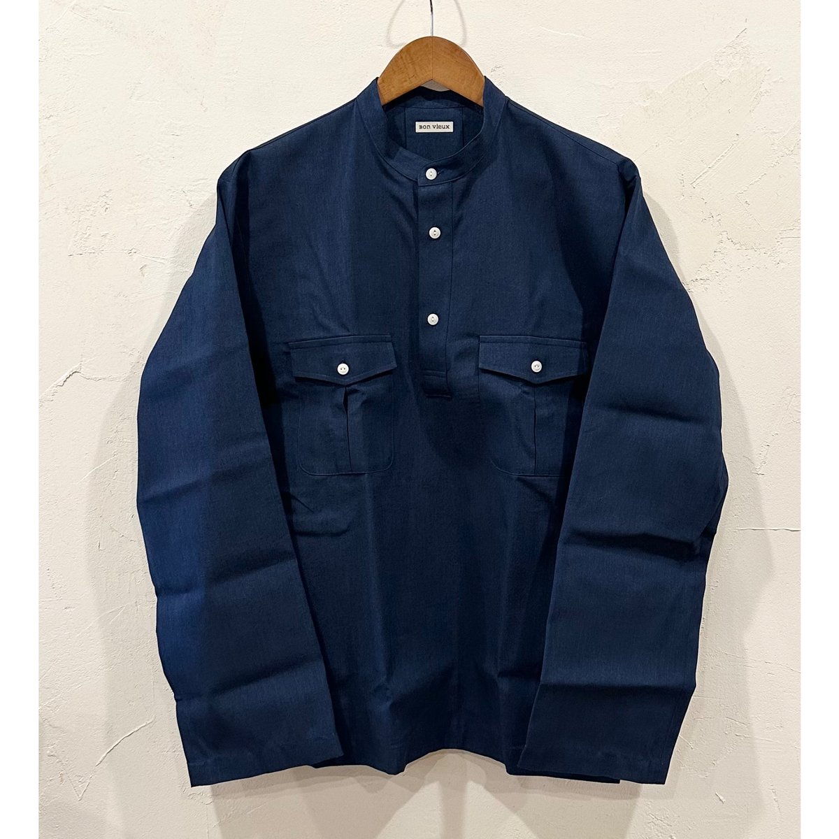 トップス bon vieux Bon Vieux オリジナル シャンブレー プルオーバーシャツ サイズL