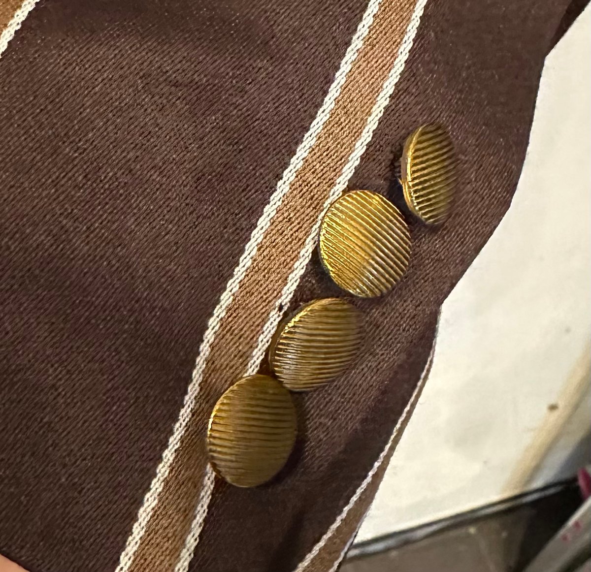 Bon Vieux オリジナル ストライプジャケット サイズM ターコイズブルー