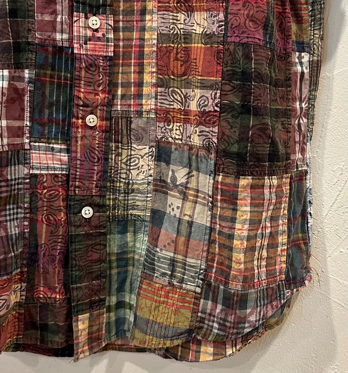 ラルフローレン マドラスパッチワーク&プリント ショート