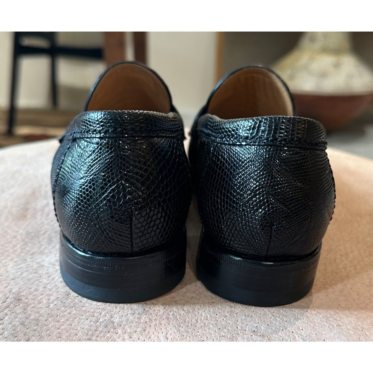 フラテッリ ジャコメッティ リザードローファー #ブラック サイズ36