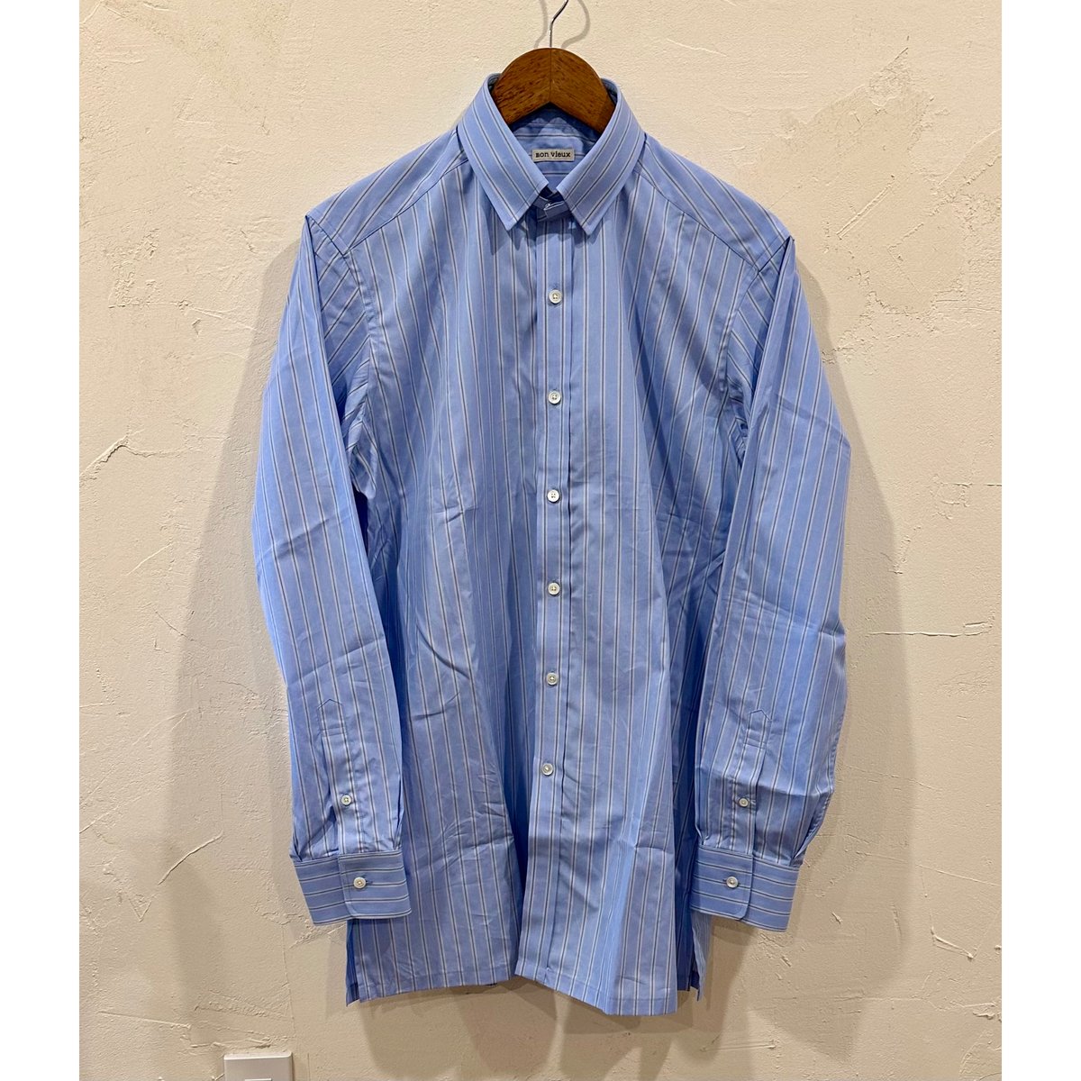 Bon Vieux オリジナル ストライプ タブカラーシャツ サイズ40 | Bon Vieux