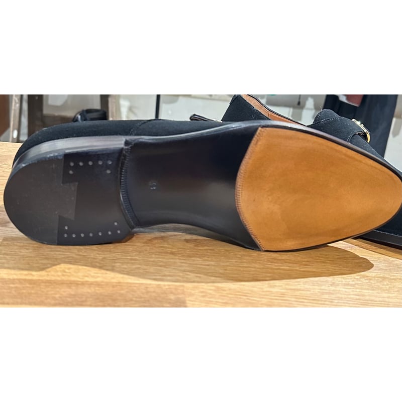 ジャコメッティ シングルモンク シューズ サイズ43 #ブラックスエード