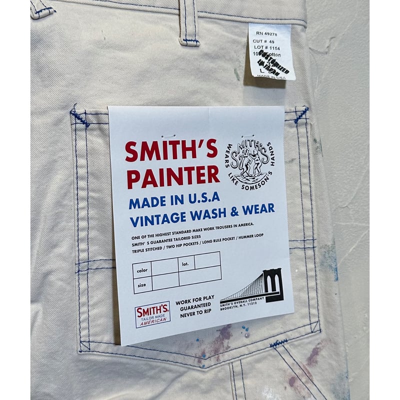 未使用タグ付！SMITH'S ペインターパンツ M アメリカ製 w34 楽天市場】アメリカ製 送料無料 SMITH【スミス】PAINTER PANTS