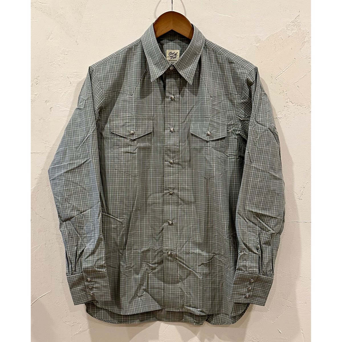 アウトオブトラッド チェック ウエスタンシャツ #グリーン系 サイズ2
