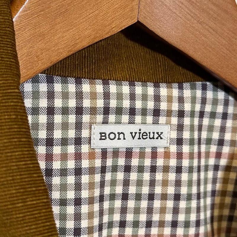 bon vieux ボンビュー チェックカバーオール　サイズM Bon Vieux チェックカバーオール サイズM | Bon Vieux
