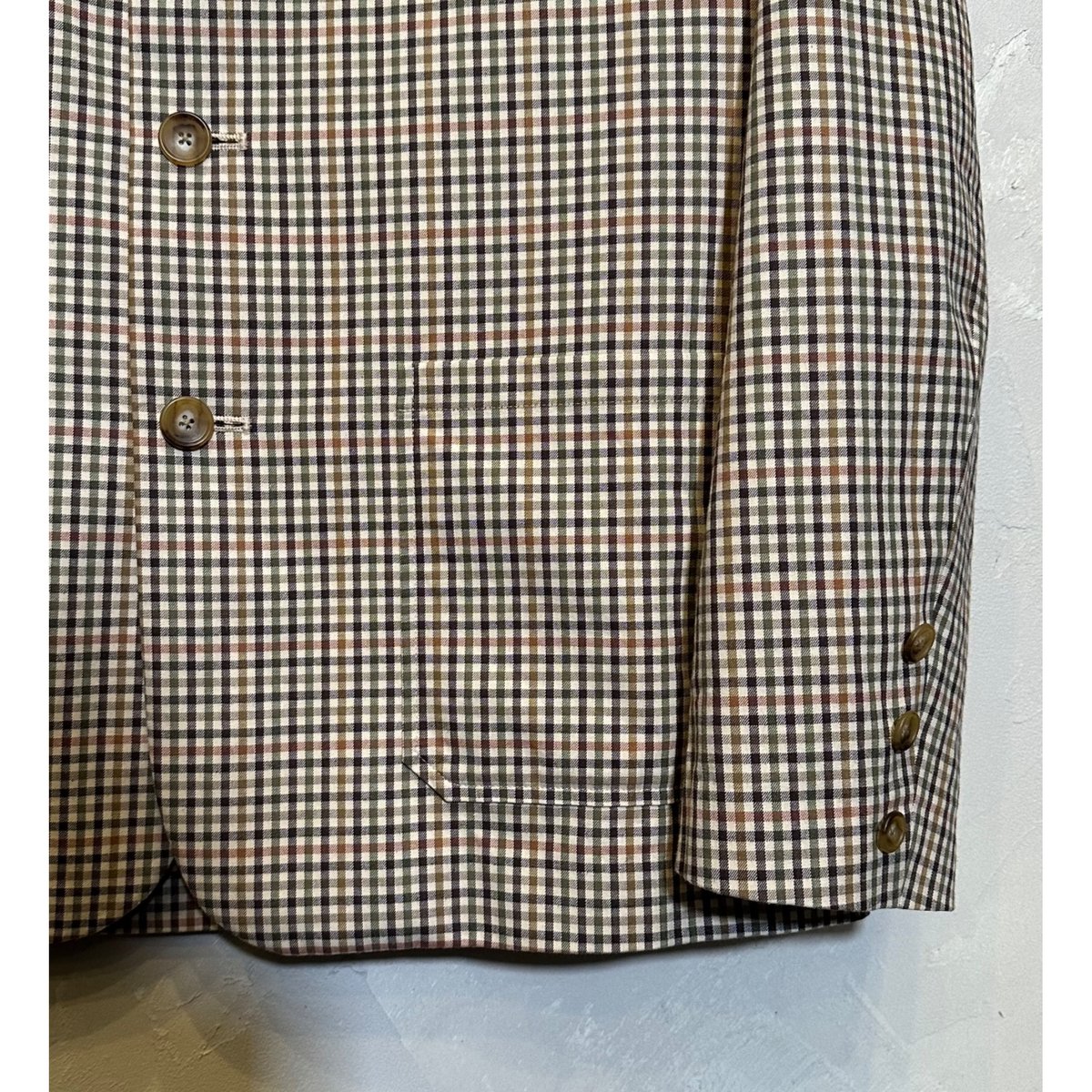 Bon Vieux チェックカバーオール サイズM | Bon Vieux