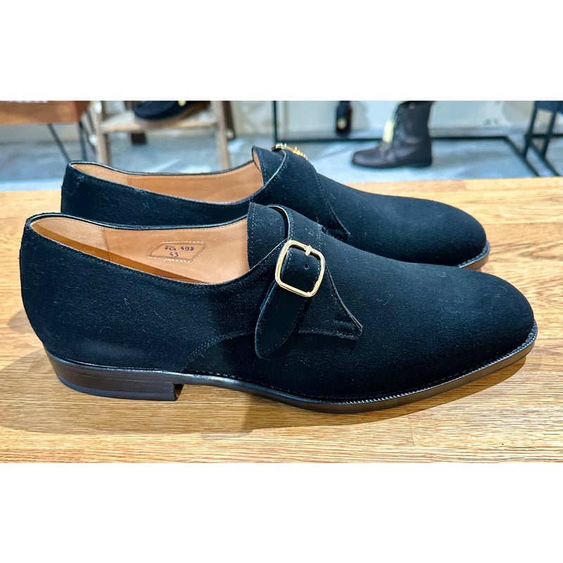 ジャコメッティ シングルモンク シューズ サイズ43 #ブラックスエード