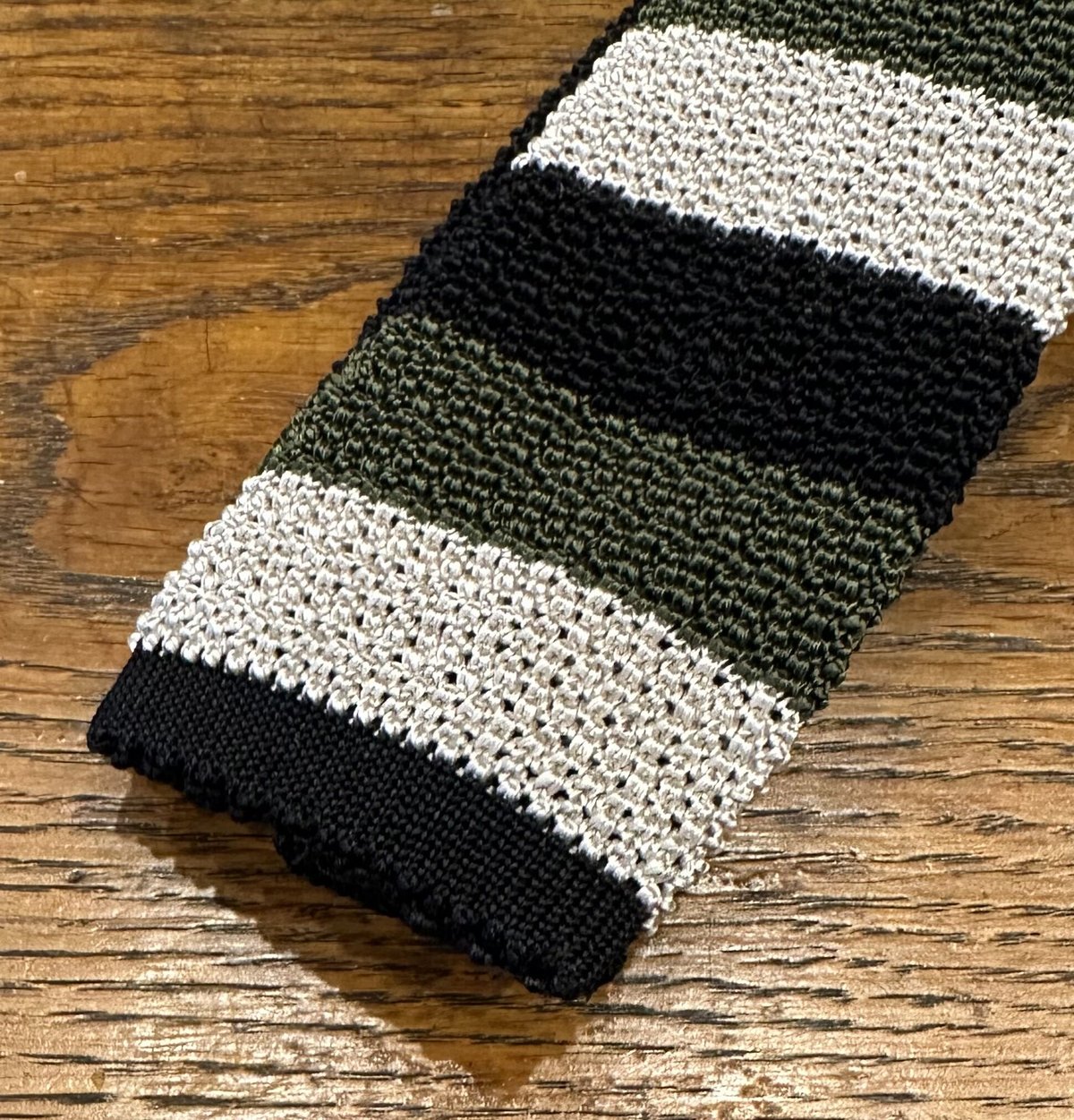 Bon Vieux別注　ASCOT ニットタイ　アスコット　ボーダー　ボンビュー Bon Vieux別注 ASCOT ニットタイ アスコット ボーダー