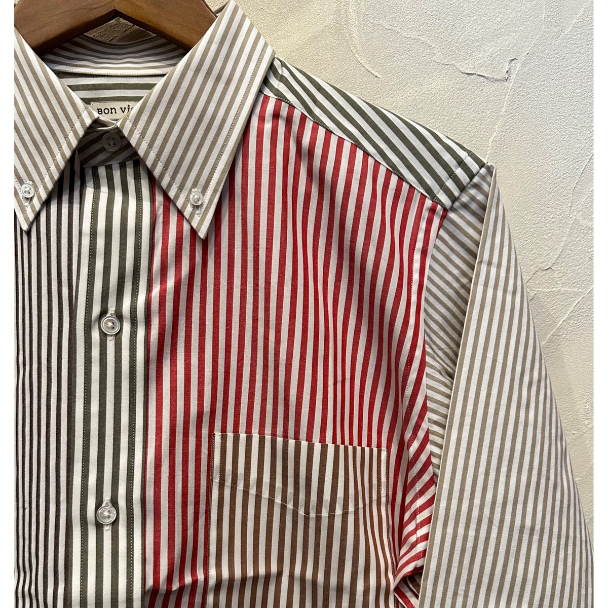 【美品】Bon Vieux ボンビュー　半袖シャツ エクリュ　M fit=scale-down,w=1200
