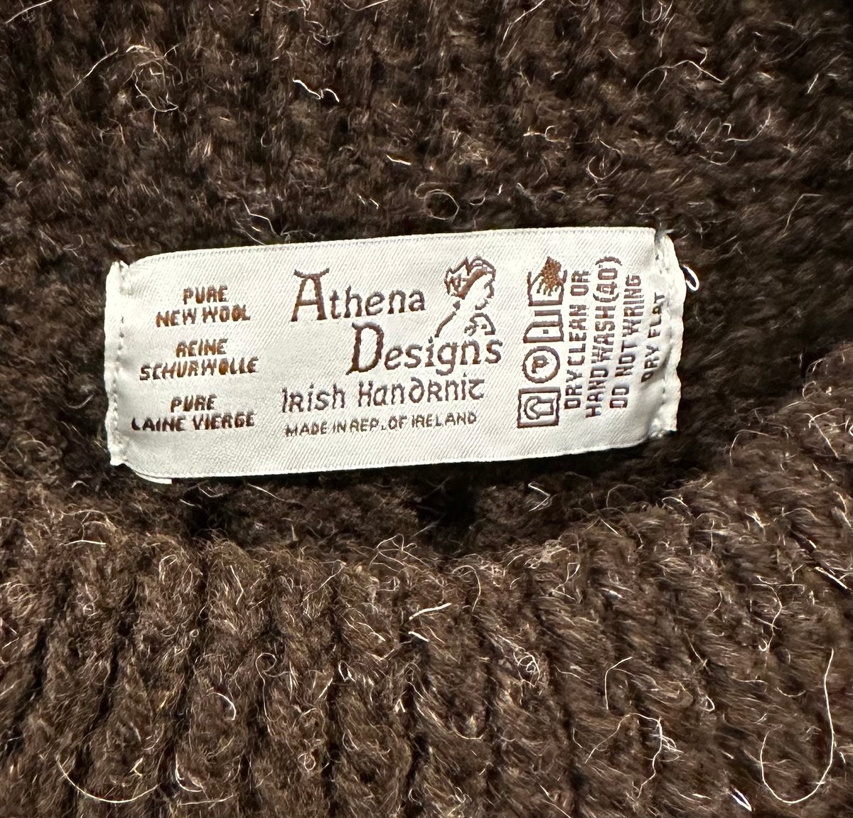 アテナデザイン アランニット #ブラウン サイズ36 | Bon Vieux