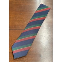 アスコット ボーダーニットタイ #オレンジ×ブラウン×エクリュ | Bon Vieux