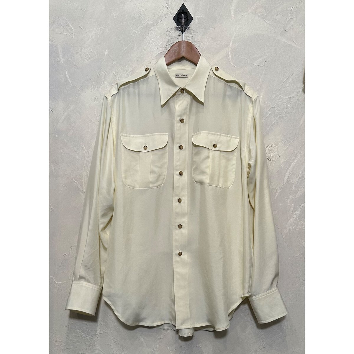 bon vieux シルクシャツ　M ボンヴュー オリジナル シルクシャツ サイズM | Bon Vieux