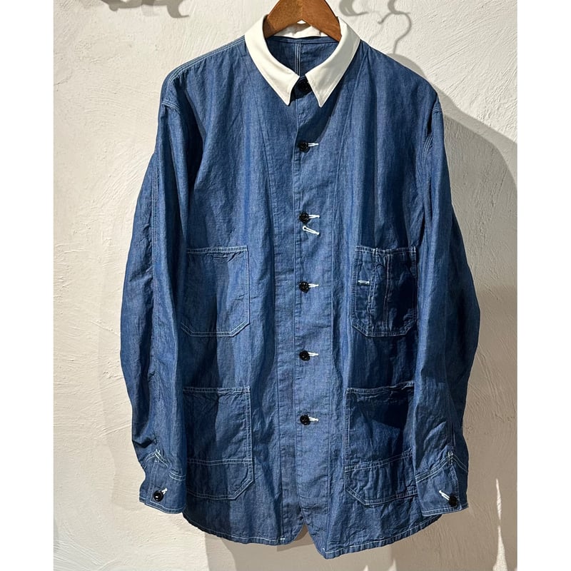 Bon Vieux オリジナル シャンブレー カバーオール Bon Vieux オリジナル シャンブレー カバーオール サイズL | Bon Vieux