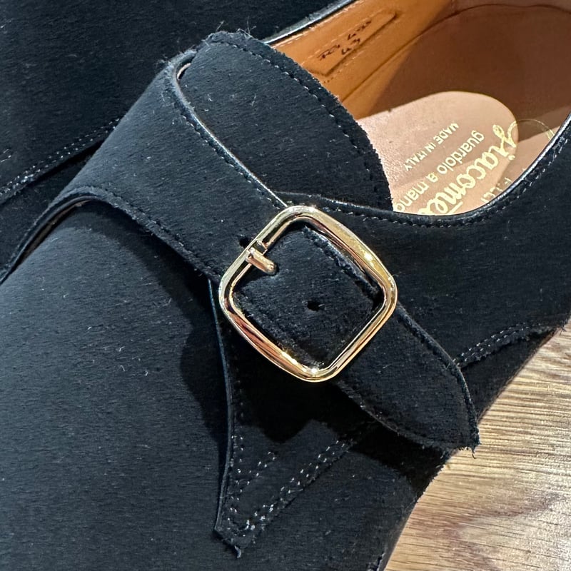 ジャコメッティ シングルモンク シューズ サイズ43 #ブラックスエード